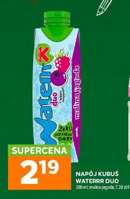 Napój Kubuś Waterrr Duo malina-jagoda promocja w Stokrotka