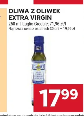 Oliwa z oliwek Extra Virgin Luglio Grecale promocja w Stokrotka