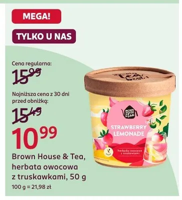 Herbata owocowa z truskawkami promocja w Rossmann