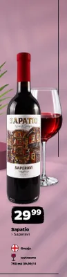 Wino czerwone Sapatio Saperavi promocja w Netto