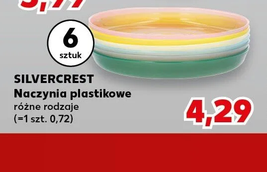 Naczynia plastikowe Silvercrest 6-pak promocja w Kaufland