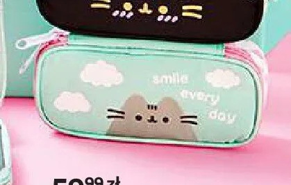 Piórnik Pusheen miętowy okrągły promocja w Empik