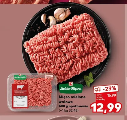 Mięso mielone wołowe Stoisko Mięsne promocja w Kaufland
