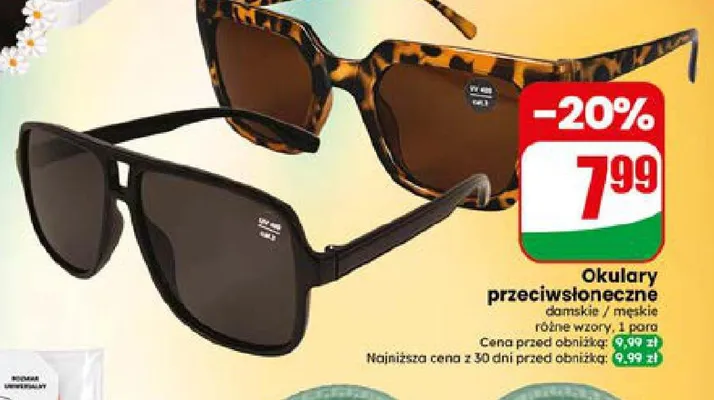Okulary przeciwsłoneczne męskie promocja w Dino