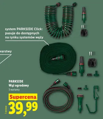 Wąż ogrodowy Parkside promocja w Lidl
