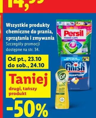Produkty chemiczne do prania, sprzątania i zmywania promocja w Lidl