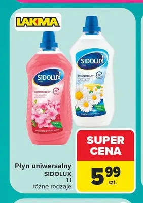 Płyn uniwersalny Sidolux promocja w Carrefour Market