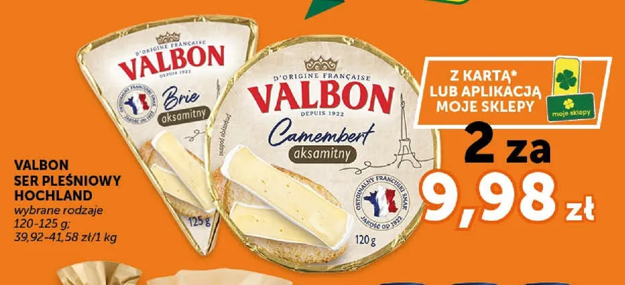 Ser pleśniowy VALBON Brie aksamitny promocja w Euro Sklep