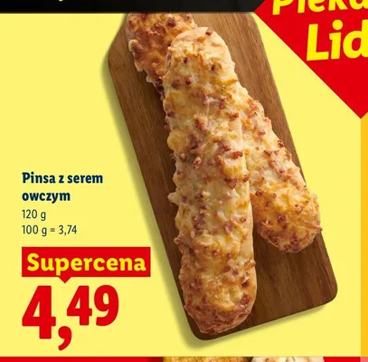 Pinsa z serem owczym promocja w Lidl