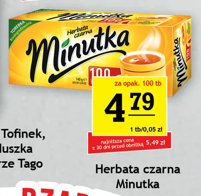 Herbata czarna Minutka promocja w Gram Market