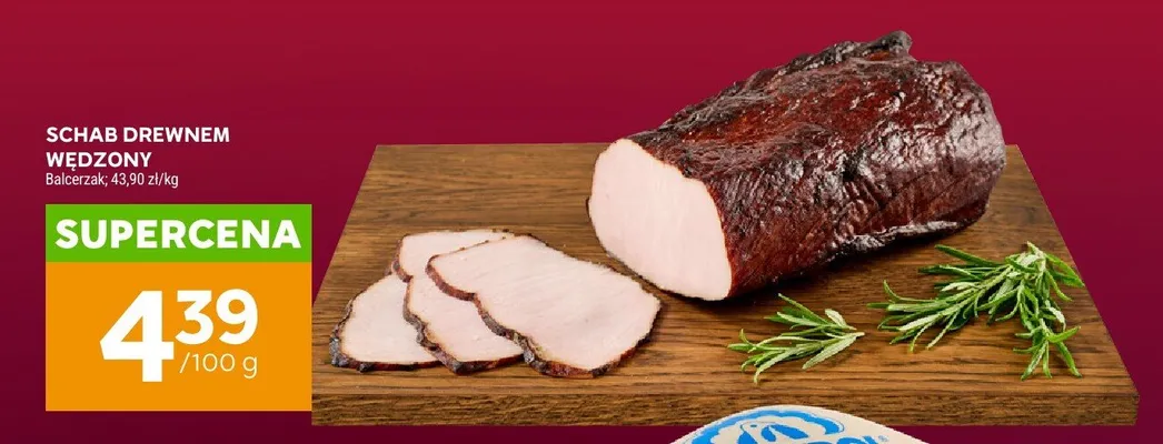 Schab drewnem wędzony Balcerzak promocja w Stokrotka