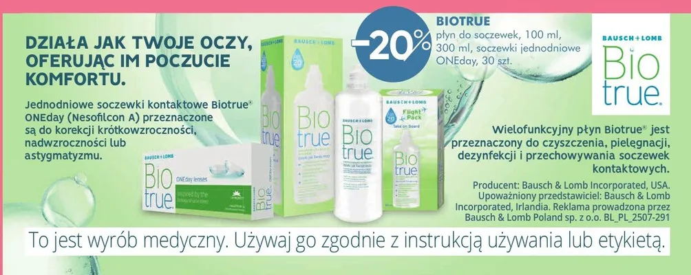 Płyn do soczewek promocja w Super-Pharm