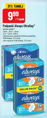 Podpaski Always UltraDay promocja w POLOmarket
