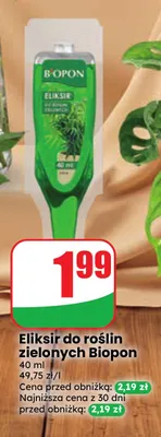 Eliksir do roślin zielonych Biopon promocja w Dino