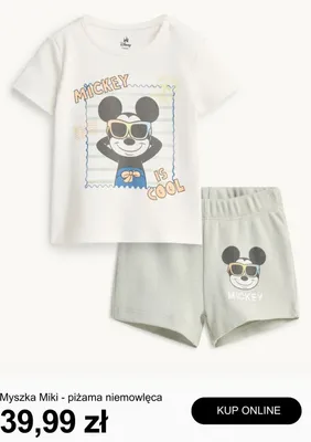 Piżama niemowlęca Myszka Miki Disney promocja w C&A