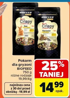 Pokarm dla gryzoni różne rodzaje promocja w Carrefour Market