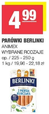 Parówki berlinki promocja w SPAR