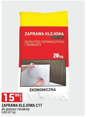 Zaprawa ZAPRAWA KLEJOWA C1T do glazury i terakoty promocja w Merkury Market