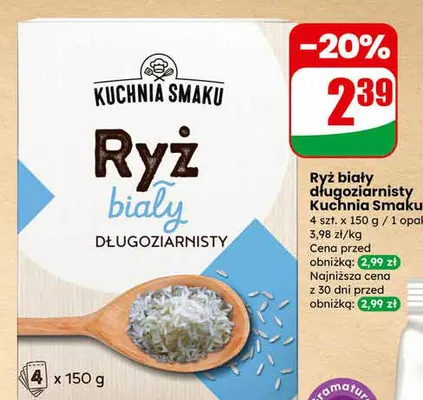 Ryż biały długoziarnisty promocja w Dino