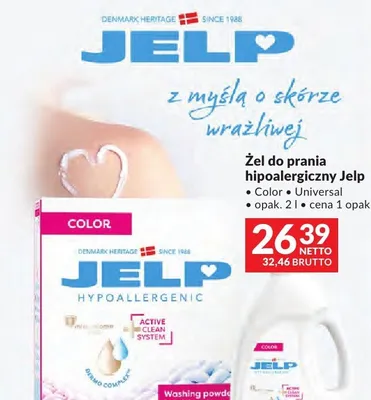 Żel do prania hipoalergiczny Jelp Color/Universal promocja w Makro