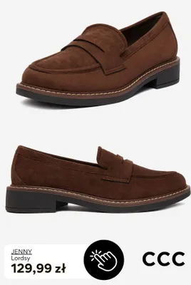 Buty damskie lordsy Jenny promocja w CCC