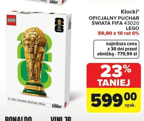 Klocki LEGO OFICJALNY PUCHAR ŚWIATA FIFA 43020 promocja w Carrefour
