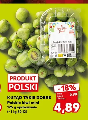 Kiwi mini polskie K-Stąd Takie Dobre promocja w Kaufland