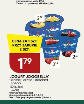 Jogurt owocowy Zott Jogobella ananasowy promocja w Chata Polska