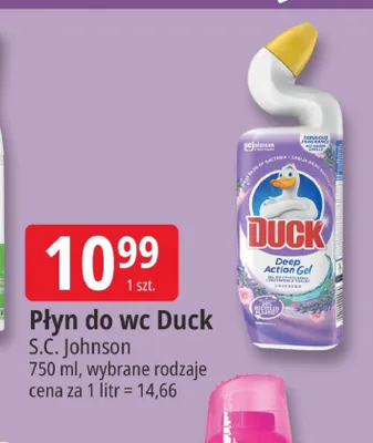 Płyn do wc Duck promocja w Leclerc