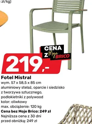 Fotel Mistral promocja w Bricomarche