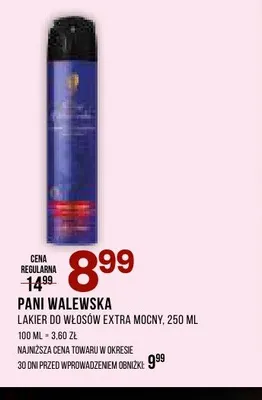 Lakier do włosów extra mocny PANI WALEWSKA promocja w Drogerie Natura