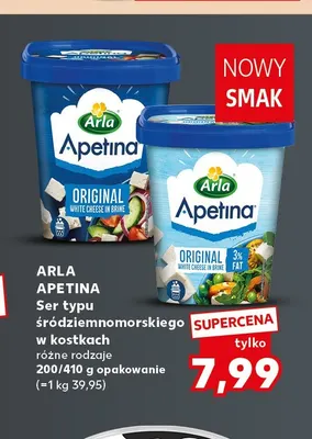 Ser typu śródziemnomorskiego w kostkach Arla Apetina promocja w Kaufland