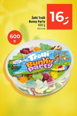 Żelki Bunny Party promocja w Dealz