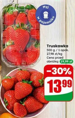 Truskawka 500 g promocja w Dino