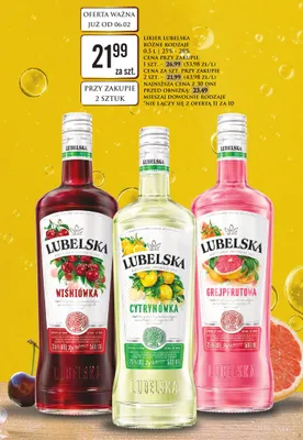 Likier Grejpfrutowa promocja w Dino