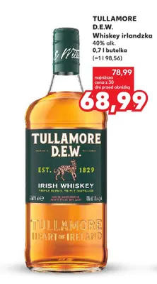 Whiskey irlandzka Tullamore D.E.W. promocja w Kaufland