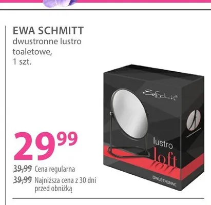 Dwustronne lustro toaletowe EWA SCHMITT promocja w Hebe