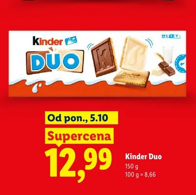 Ciastka Kinder Duo promocja w Lidl