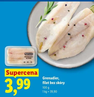 Grenadier filet bez skóry Rybhand promocja w Lidl