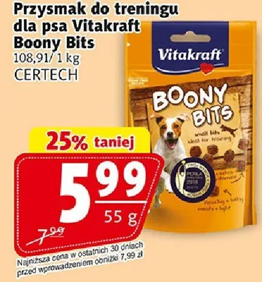 Przysmak do treningu dla psa Vitakraft Boony Bits promocja w Prim Market
