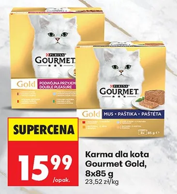 Karma dla kota Gold 8x85 g promocja w Biedronka