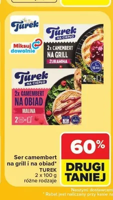 Ser camembert na obiad z maliną Turek Na Ciepło promocja w Carrefour