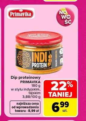 Dip proteinowy w stylu indyjskim Primavika promocja w Carrefour Market
