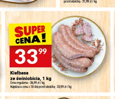 Kiełbasa ze świniobicia Białecki Wędzarnia promocja w Twój Market