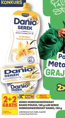 Serek homogenizowany Danio promocja w Biedronka