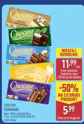 Czekolada Kawowo-Śmietankowa Choceur promocja w Aldi