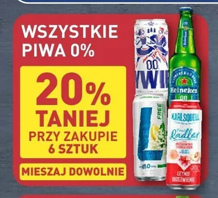 Piwo bezalkoholowe Lech Free promocja w Aldi