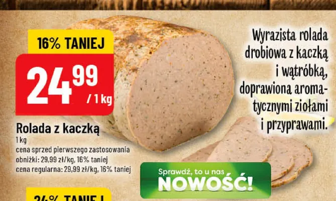 Rolada z kaczką promocja w POLOmarket