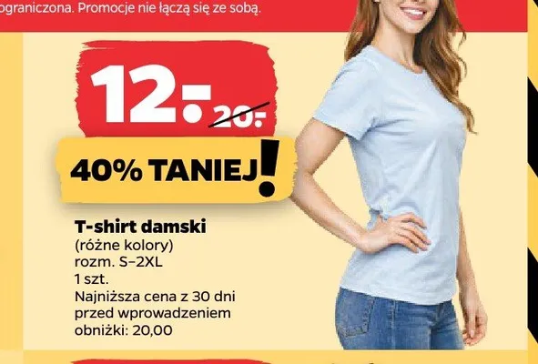 T-shirt damski promocja w Netto