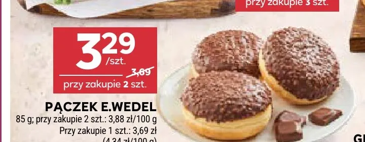 Pączek E.Wedel promocja w Stokrotka